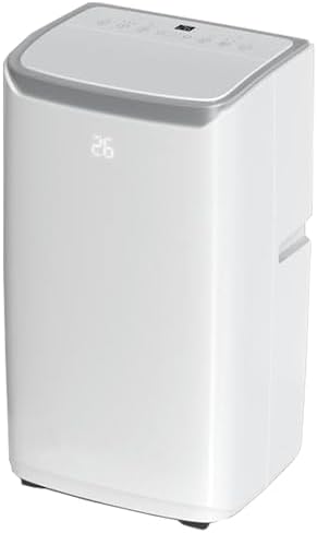 12,000 BTU Portable Air Conditioner for 550 Sq Ft - 3-In-1 AC Unit with Cooling/Dehumidifier/Fan Modes, Remote Control, 24H Timer & Installation Kit for Home/Office/Dorm