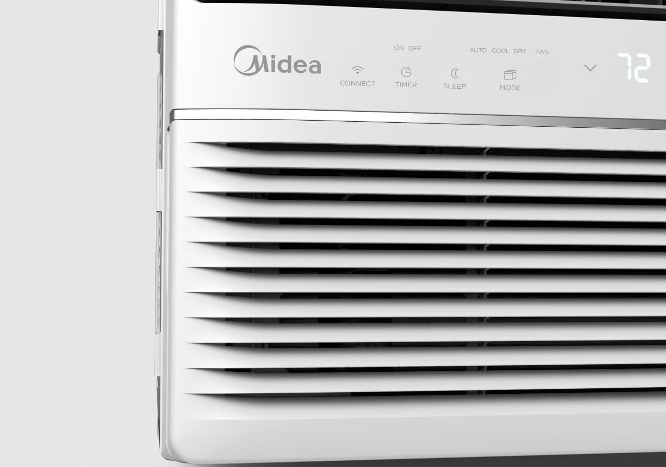 Midea 8,000 BTU DOE SmartCool Window Air Conditioner, for spaces up to 350 sq. ft., 3-in-1 technology: combines air conditioning, dehumidification - MAW08S1YWT (Renewed)