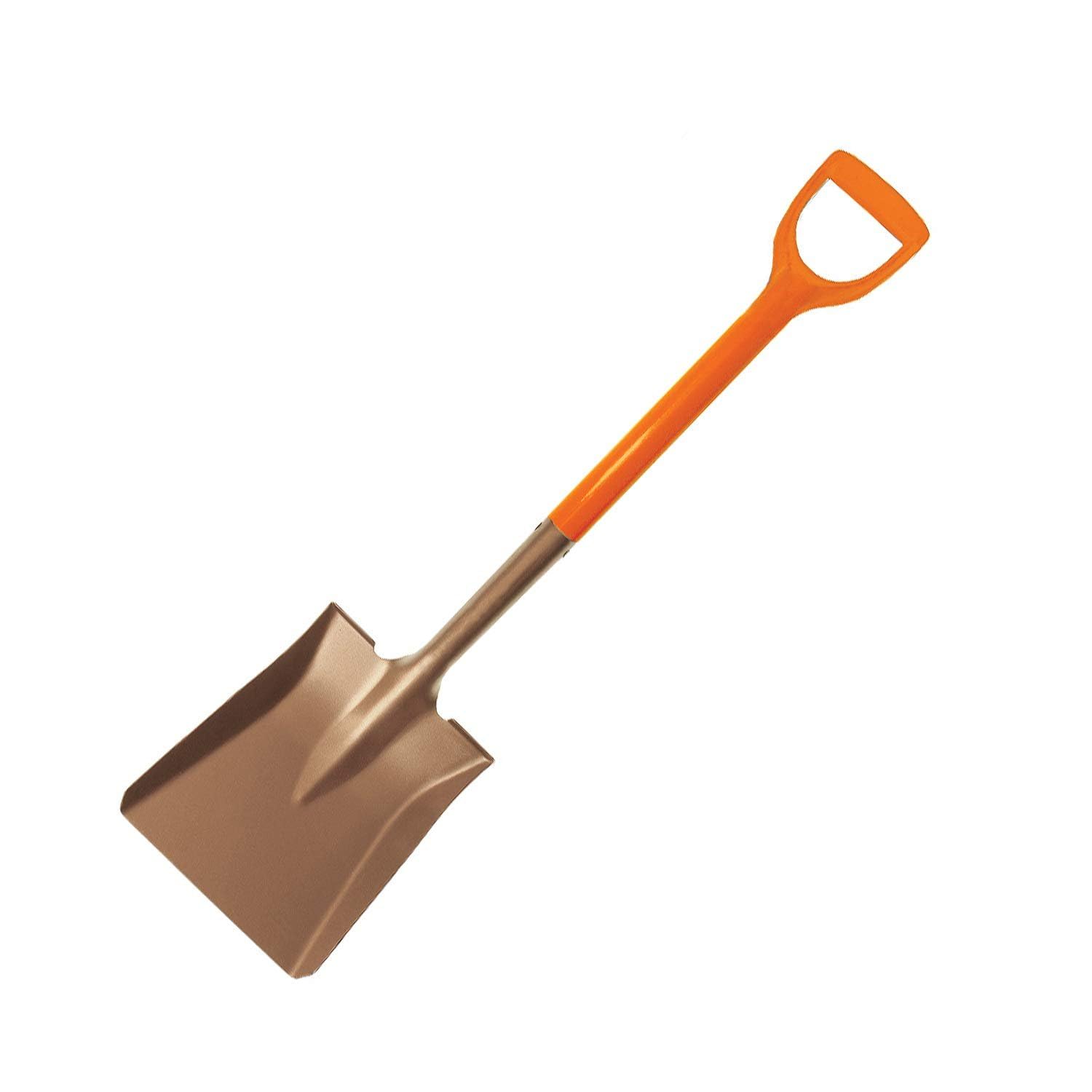 CS Unitec | Non-Sparking Square Shovel | 230 X 270 mm | Nupla D-Handle | Aluminum Bronze | Non-Magnetic | Corrosion Resistant | EX1005D-270A
