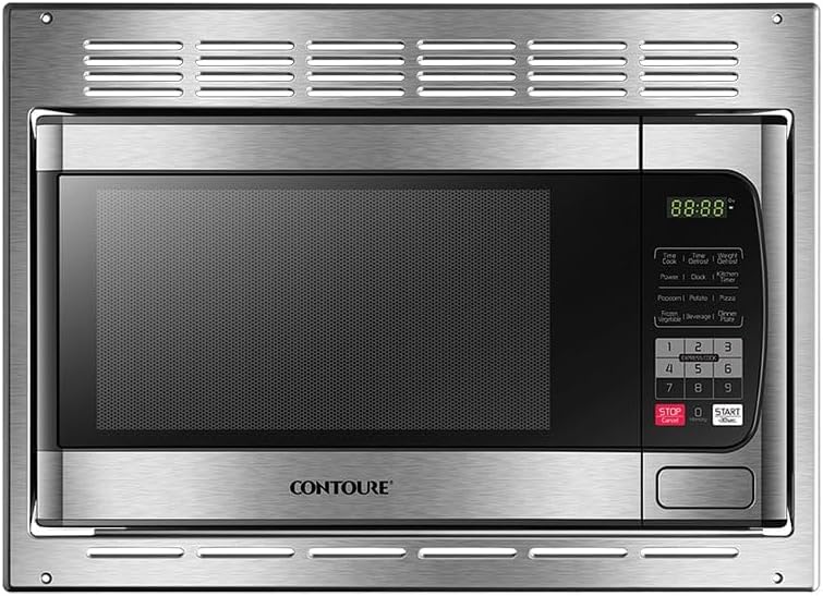 RV Built-In Microwave Oven | Stainless Steel Finish | 900W | 10 Power Levels | Easy-Clean Interior | LED Display | RV-950S