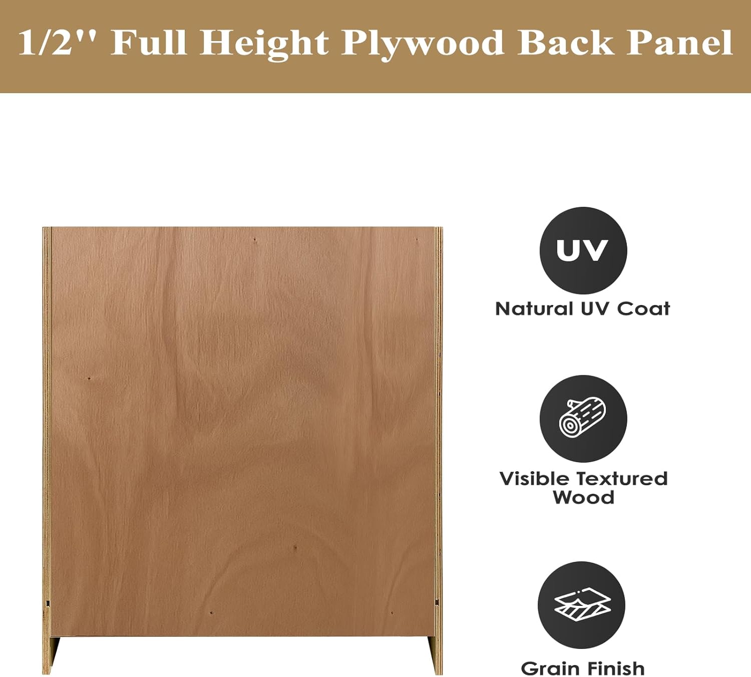 Base Microwave Cabinets, Microwave Oven Cabinet with 1 Soft Close Full Extension Drawer, Open Shelves Cabinet, White Oak and MDF, Unassembled for Kitchen, Kitchen Island, 30