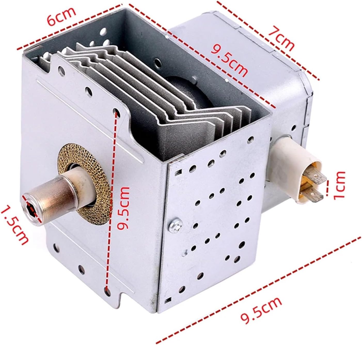 Microwave Oven Magnetron 2M219J, Compatible for Midea 519J Parts Replacement Spare Accessories