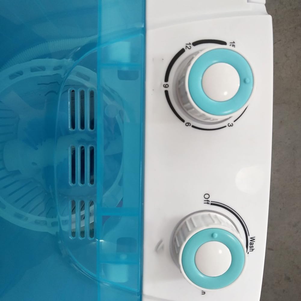 Compact Electric Single Barrel Shoe Washer, 4.5Kg Capacity Rotary Washer Dryer, Freestanding Shoe Washer, Top Loading Washing Machine, 2 in 1 Mini Single Barrel Washing Machine
