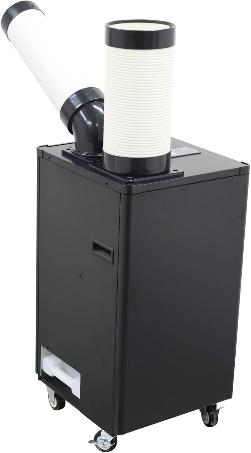 INTSUPERMAI Industrial Air Conditioner Mobile Spot Cooler Air Conditioner Workshop Post Cooling Air Conditioners Single Outlet Mobile Outdoor Cooling Aircon 110V 350-450m³/h