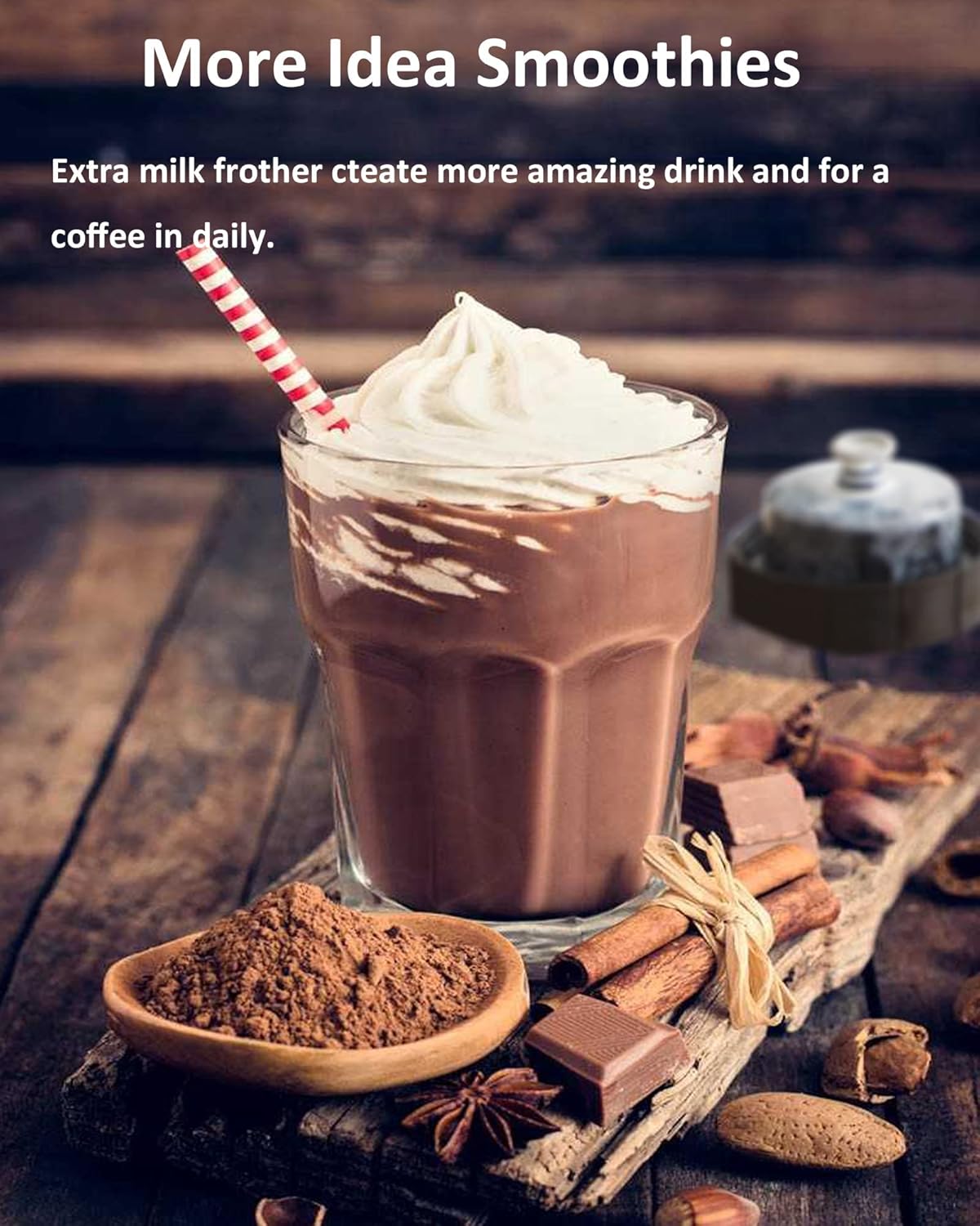 Real 900 Watts Smoothie Blender for Shakes and Smoothies with Milk Frother, 12 in 1 Set Personal Blender, Germany Stainless Steel Blades Smoothie Maker with 2 Tritan Sport Cups