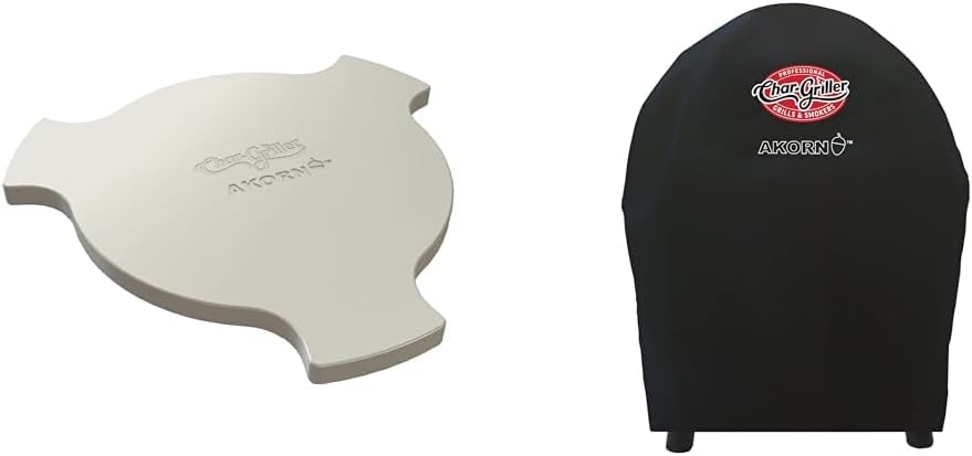 Char-Griller® AKORN Jr Ceramic Smokin' Stone and Grill Cover Bundle