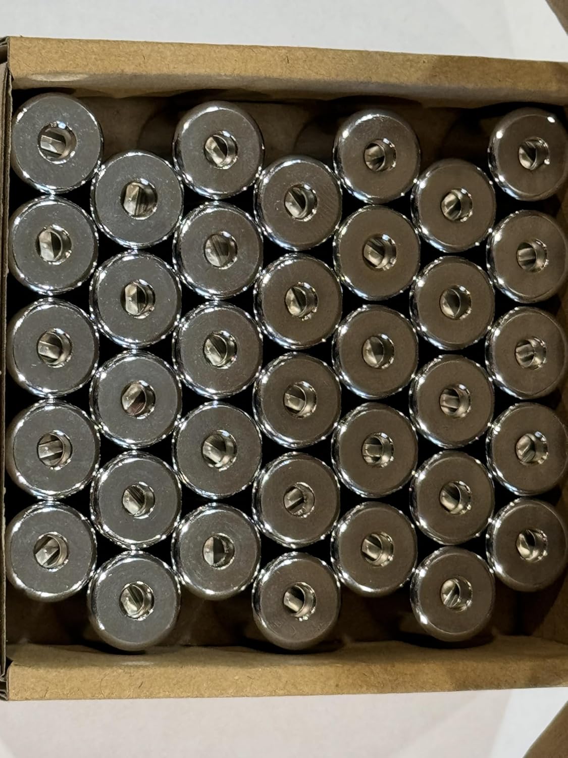 Generic 1/4 inch Refrigerant locking Caps 35 Pack. HVAC Tamper Resistant Chrome Caps. Safe Guard Your AC Systems Efficiency & The Environment (Schrader Valve Core Removal Tool Sold Separately)