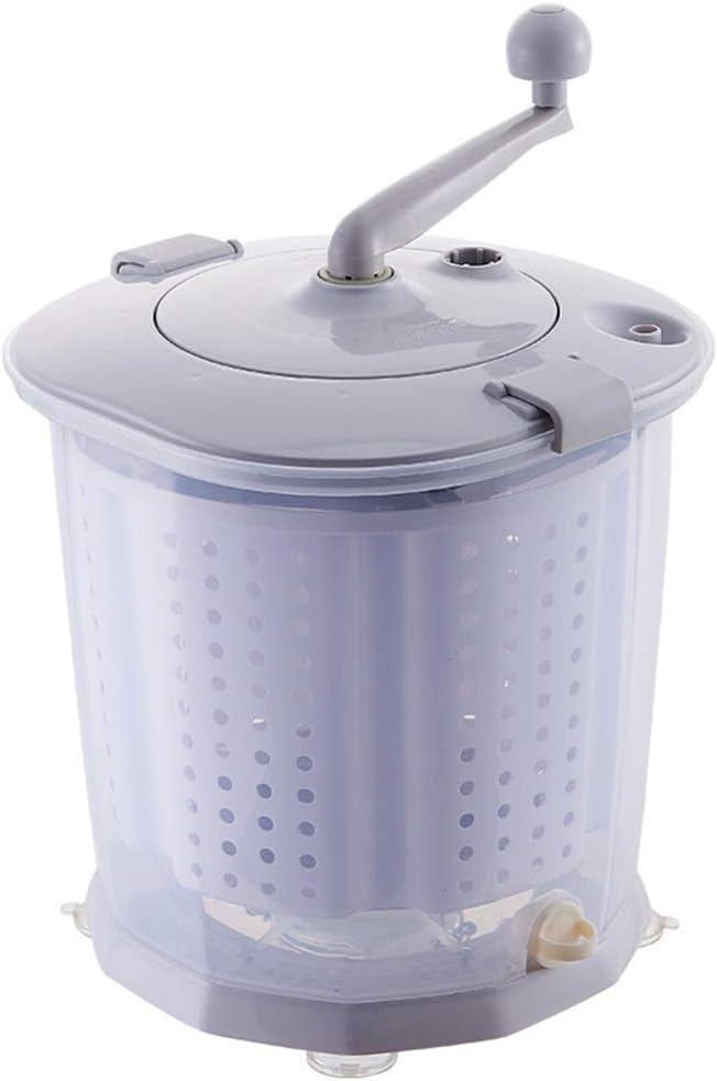 Portable Eco Mini Washing Machine, Hand Cranked Manual Clothes Non-Electric Washing Machine and Spin Dryer,Easy to Use, Suitable for Small Clothes, Underwear, RVs, Camping