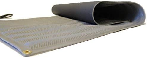 RHS Snow Melting Mat, Anti-slip Walkway Herringbone Design, Color Gray, Outdoor Mat, Prevents ice Formation, Melts up to 2 inches of Snow per Hour, 120 volts (30-inches x 10-feet)