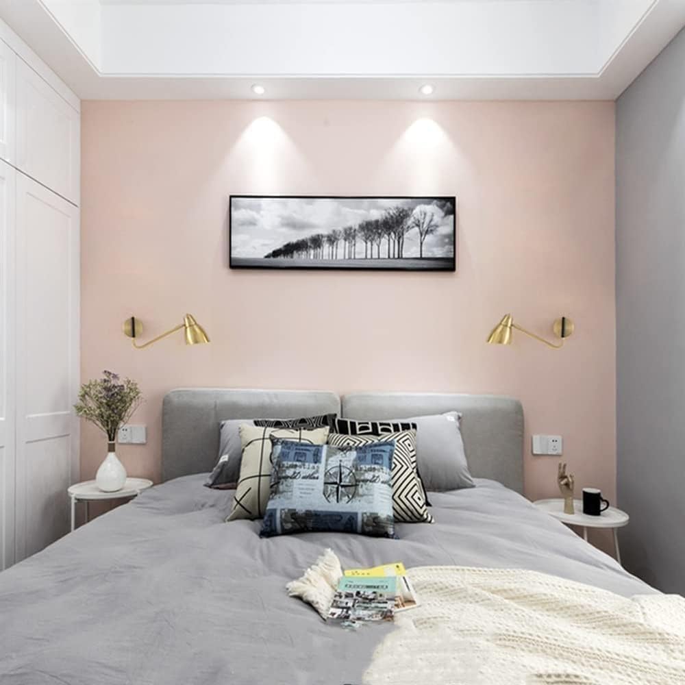 Retro E27 Wall Sconce Light 350° Swivel Swing Arm Lamp with Switch Indoor Antique Bedroom Bedside Reading Lights Sconces,Household