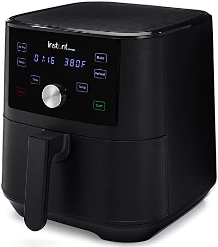 Instant Pot Vortex 6QT XL Air Fryer, 4-in-1 Functions that Crisps, Roasts, Reheats, Bakes for Quick Easy Meals, 100+ In-App Recipes, is Dishwasher-Safe, from the Makers of Instant Pot, Black