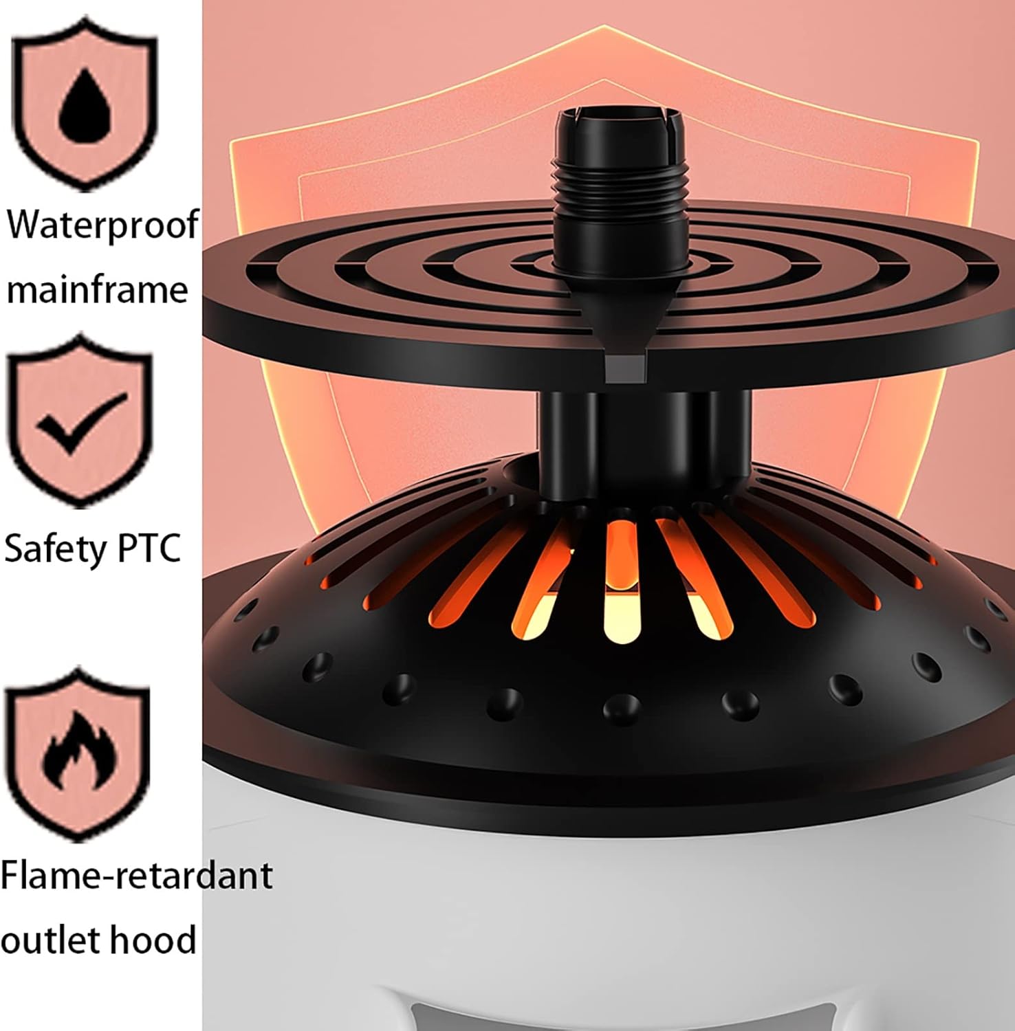 Round Electric Drying Rack, 900W Double Layer Dryer, 0-240 Minutes Timer, 360 ° Cycle Warm Air, No Harm to Clothes Waterproof Cover (Color : Pink)