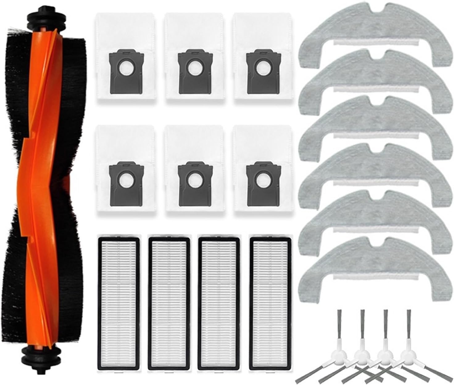 Compatible for Dreame D10 Plus Gen 2 / RLD32GD Robot Vacuum Spare Parts Main Brush Side Brush Accessories Dust Bag Hepa Filter Mop Cloth(19)