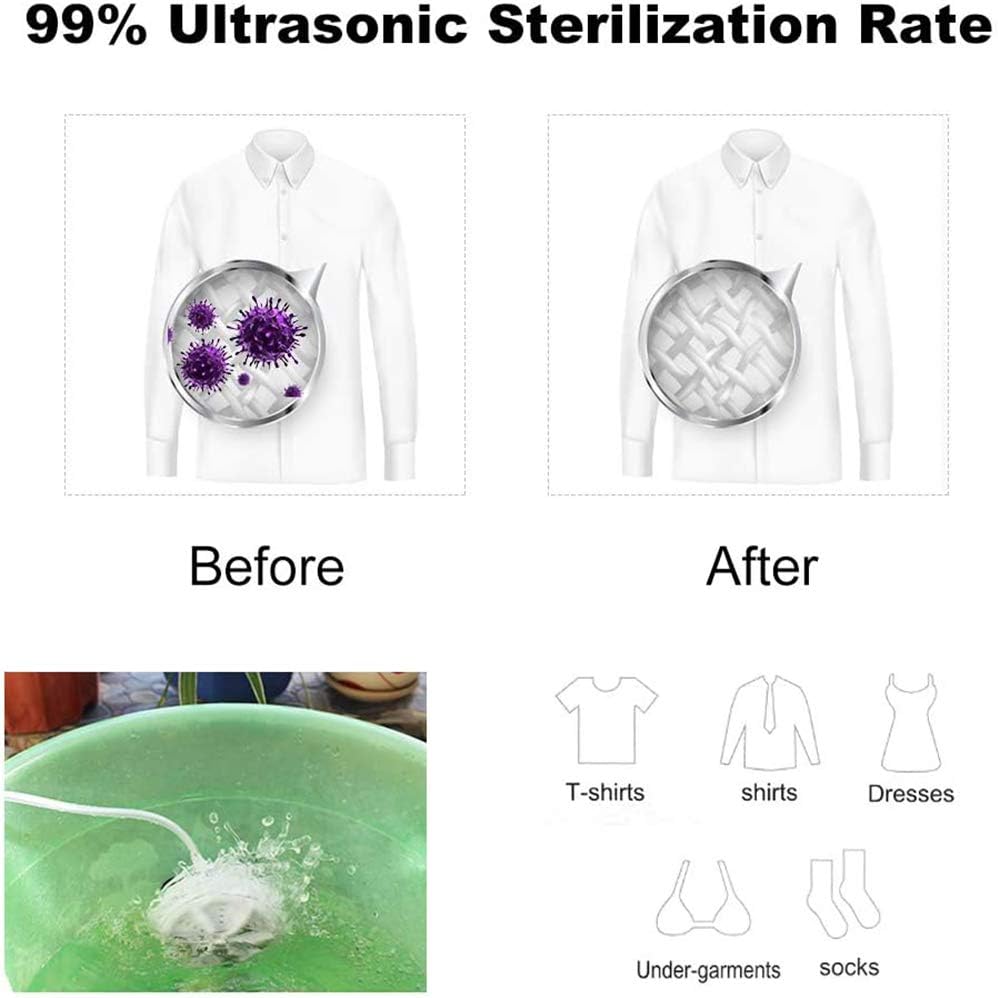 Portable Mini Washing Machine Turbine Washer USB Travel Outdoors Camping Apartment Laundry Washer