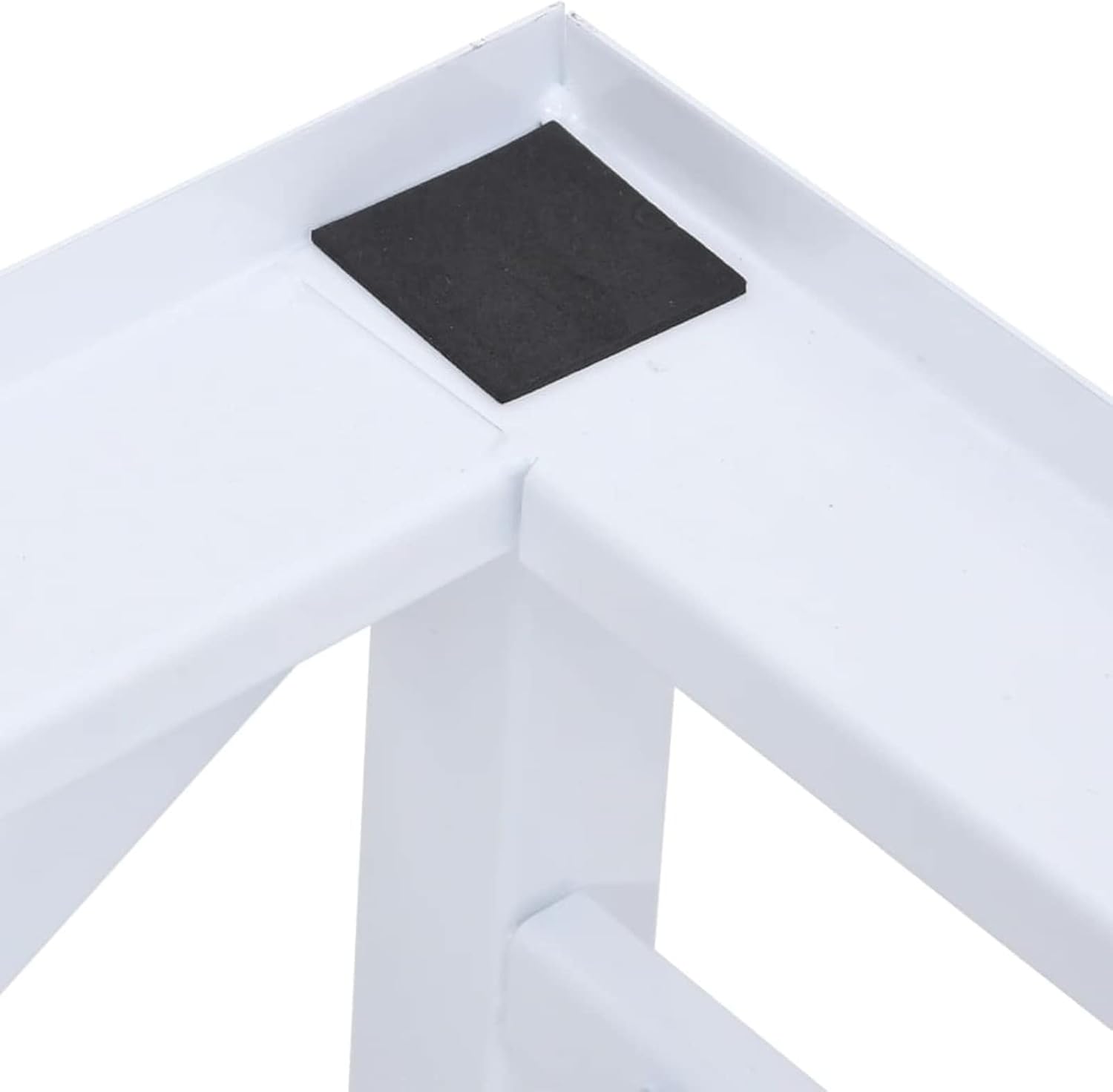 Tidyard Double Washing and Drying Machine Pedestal, Steel Washer Dryer Stand with Pull-Out Shelf, Universal Riser 27.2x27.2x21.3 Inches for Standard Laundry Appliances