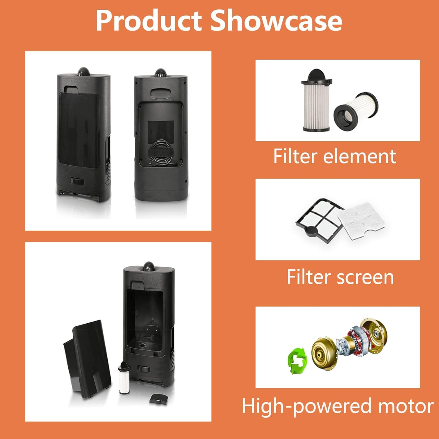 Touchless Automatic Vacuum Dustpan–Motion Sensor Hands-Free Electric Dustpan for Pet Hair Dirt & Debris–Powerful and Energy Efficient Cleaning Solution for Home Kitchen & Office