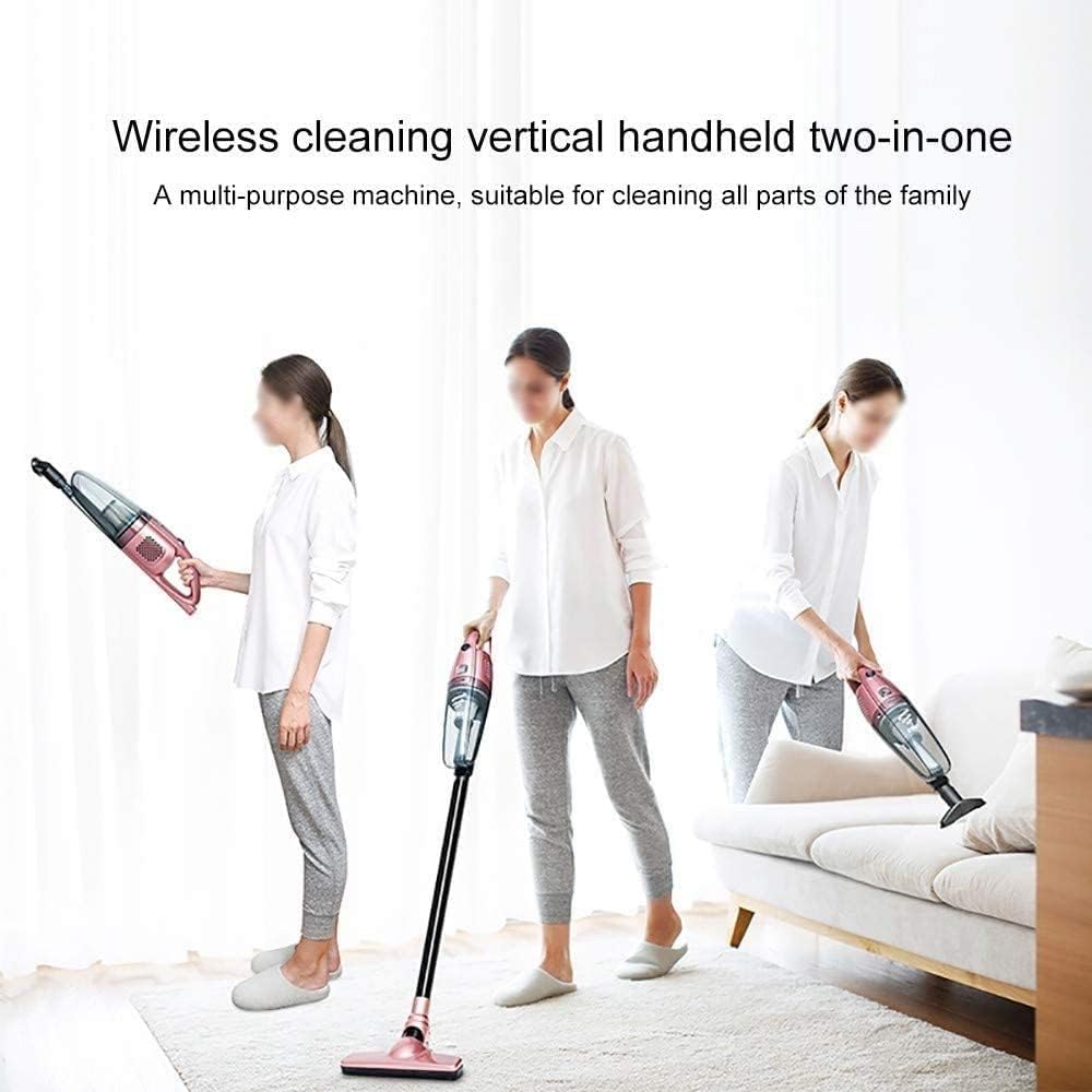 Vacuum Cleaner Vacuum Cleaner Stick Vacuum Cleaner Cordless 2 in 1 Handheld Lightweight Stick Vacuum 6000Pa with Rechargeable Li-Ion Battery for Stairs Bed Mattresses Sofa Car Dust Pet Hair Cleaning