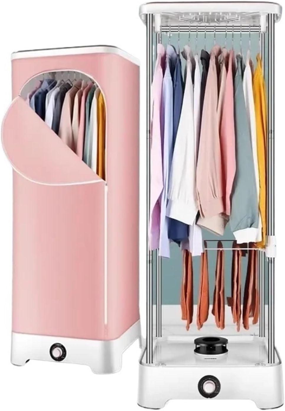 Portable Clothes Dryer, Dryer Household Drying Clothes Coax Clothes Dryer Portable Folding,for Travel,Apartment(Pink)