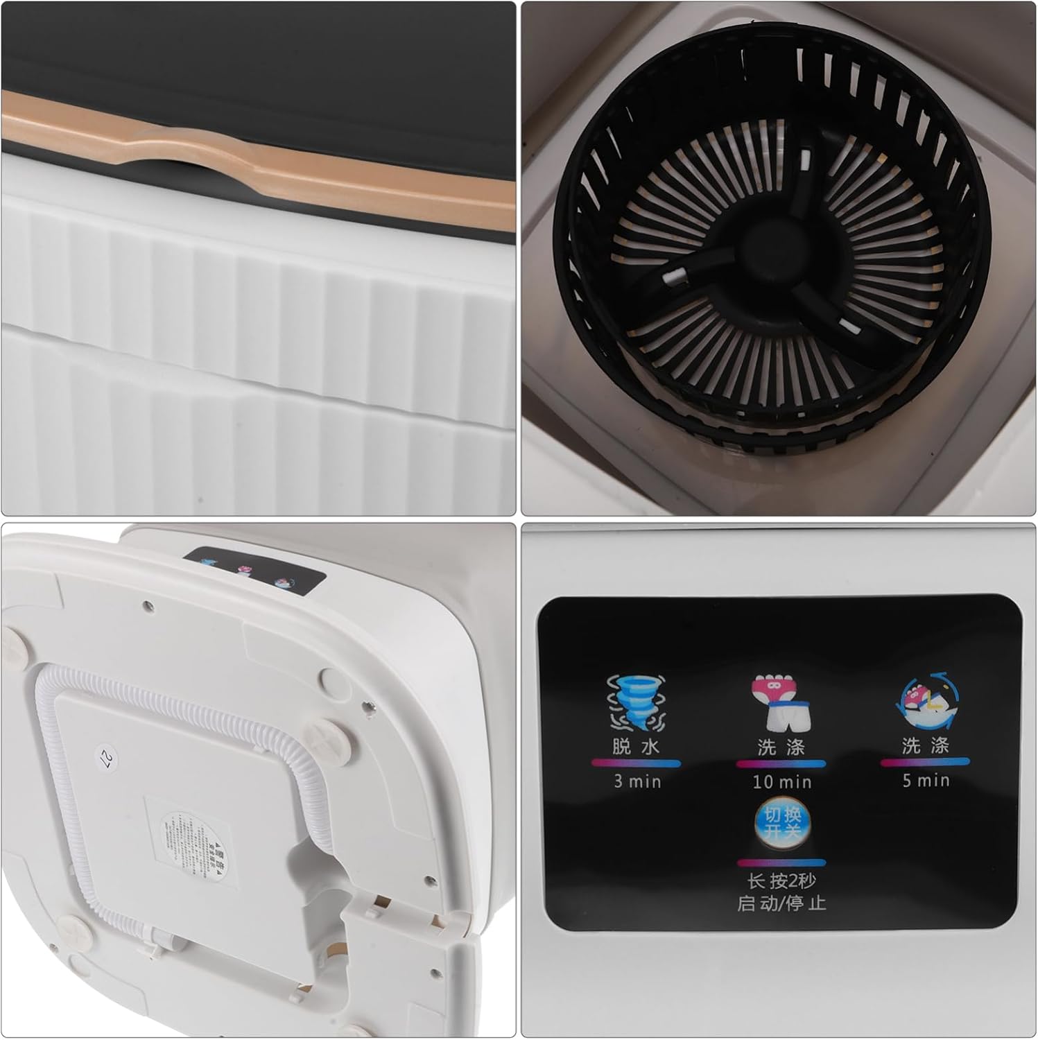 Portable Mini Washing Machine Dryer for Underclothes Clothes Items for Apartments Rv and Travel Laundry