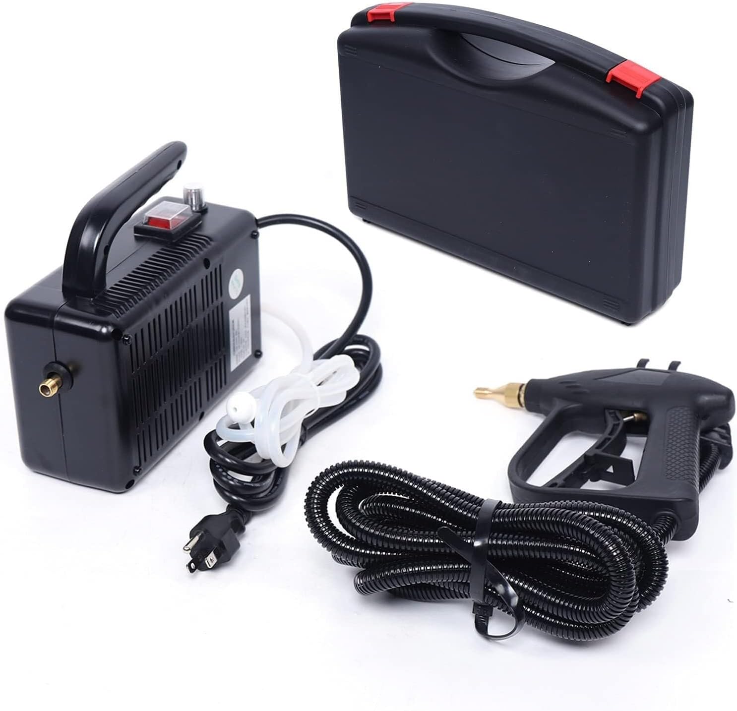 Handheld High-Pressure Steam Cleaner, Portable 3000W Steam Cleaning Machine For Kitchen, Car, Toilet(Black)