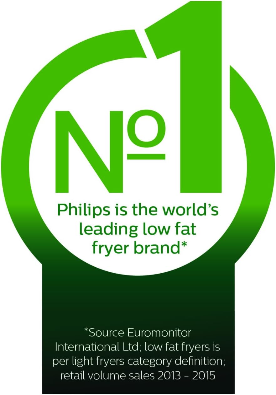 Philips Airfryer, Avance Turbo Star, Digital, Black, HD9641/96