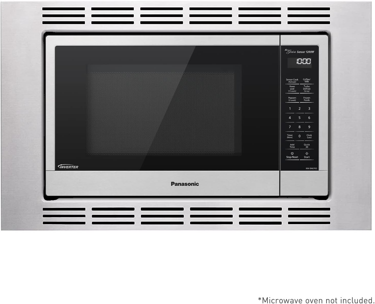 Panasonic NN-TK621SS 27-inch Trim Kit for 1.2 cu ft Microwave Ovens, 1.2cft, Stainless Steel
