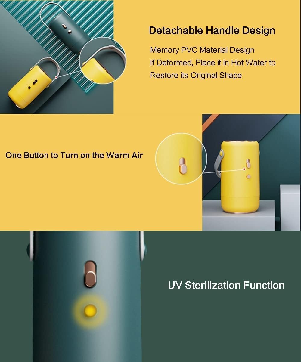 Portable Clothes Dryer Mini/Compact Dryer for Apartment RV Travel Fast-Drying Machine with 2 Gear Adjustable clothes dryers(Yellow)