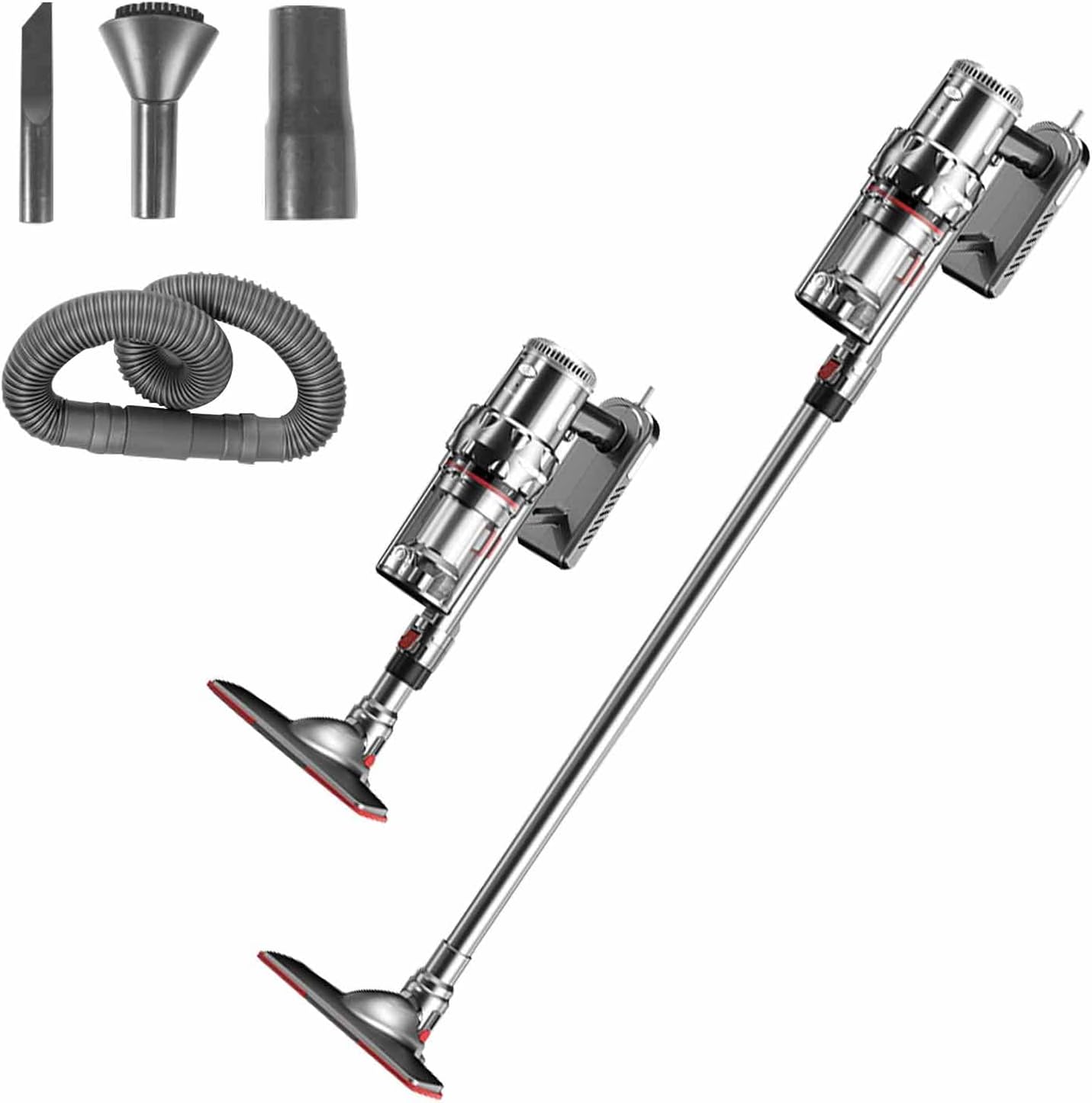 Cordless Stick Vacuum Cleaner, 50 Minutes Run-Time, 4 in 1 Lightweight Stick Vacuum 200W, HEPA Filter for Hardwood Floors, Carpet, Pet Hair, Car