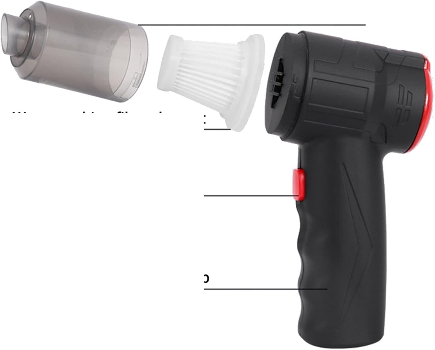 Hand Held Vacuum, Vacuum Cleaner 150W Portable Powerful Suction Wet and Dry Smart Cordless for Home Mini Vacuum Cleaner