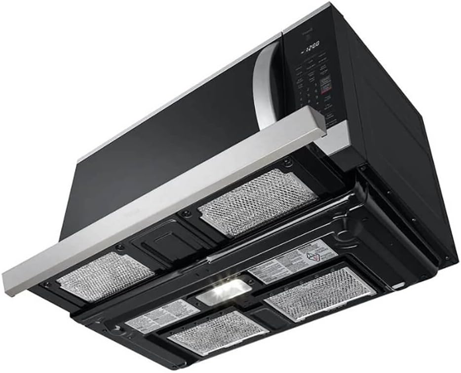 2.1 cu. ft. 30 in. Width PrintProof Stainless Steel 1,050-Watt Smart Over-The-Range Microwave Oven with ExtendaVent 2.0