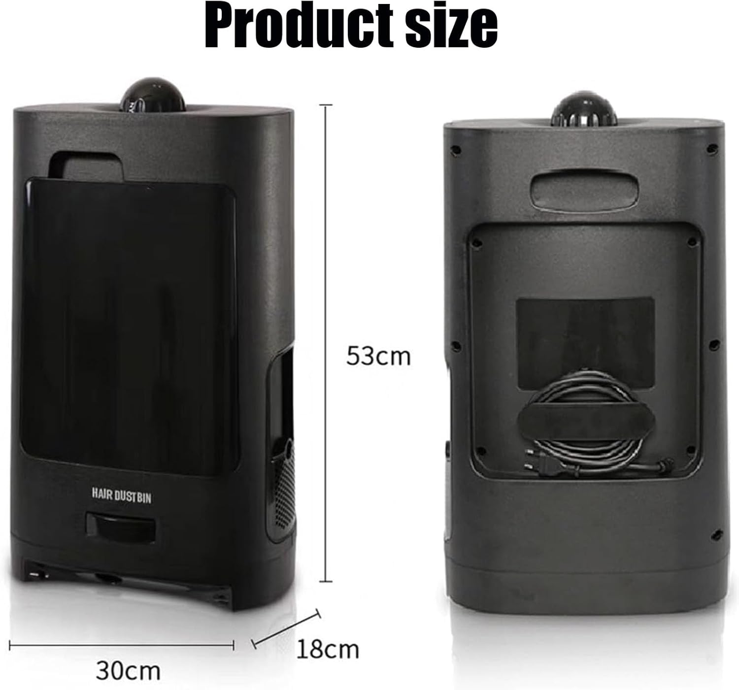 Salon Hair Vacuum Cleaner, Touchless Automatic Dustpan with Infrared Sensor, 1400W/2.7L for Fast Broken Hair Cleaning in Barbershop, Home, Pet Area