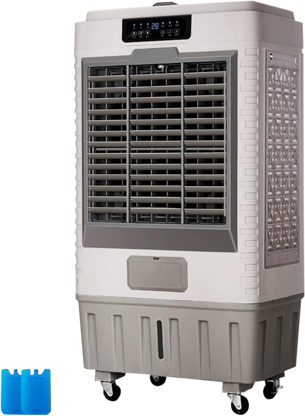 Portable Air Conditioners, Evaporative Cooler, with Remote and 12H Timer, 45L/10bal Water Tank, 3 Speeds, for Backyard, Garage, Patio