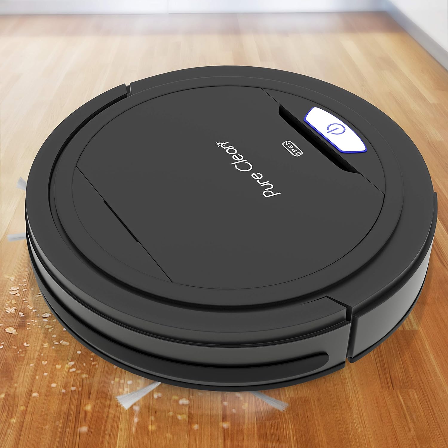 SereneLife Robotic Vacuum Cleaner - Robotic Auto Home Cleaning for Clean Carpet Hardwood Floor - Bot Self Detects Stairs - Air Filter Pet Hair Allergies Friendly