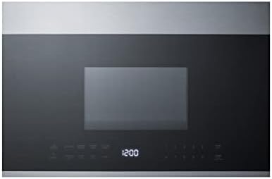 Summit MHOTR24SS 24 Over the Range Microwave with 1.34 cu. ft. Capacity Defrost Option Sensor Reheat Sensor Cook Kitchen Timer 13.5 Turntable in Stainless Steel