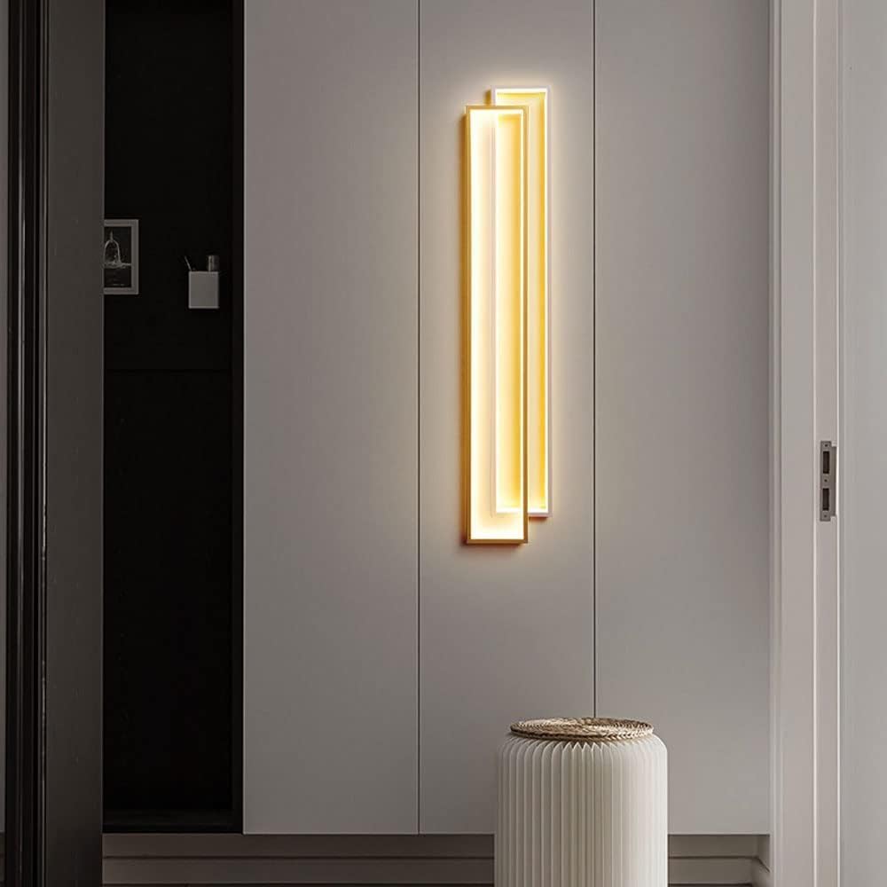 Modern Wall Sconce LED Mount Light Geometric Linear Lamp, Minimalist Lighting Fixtures,Household