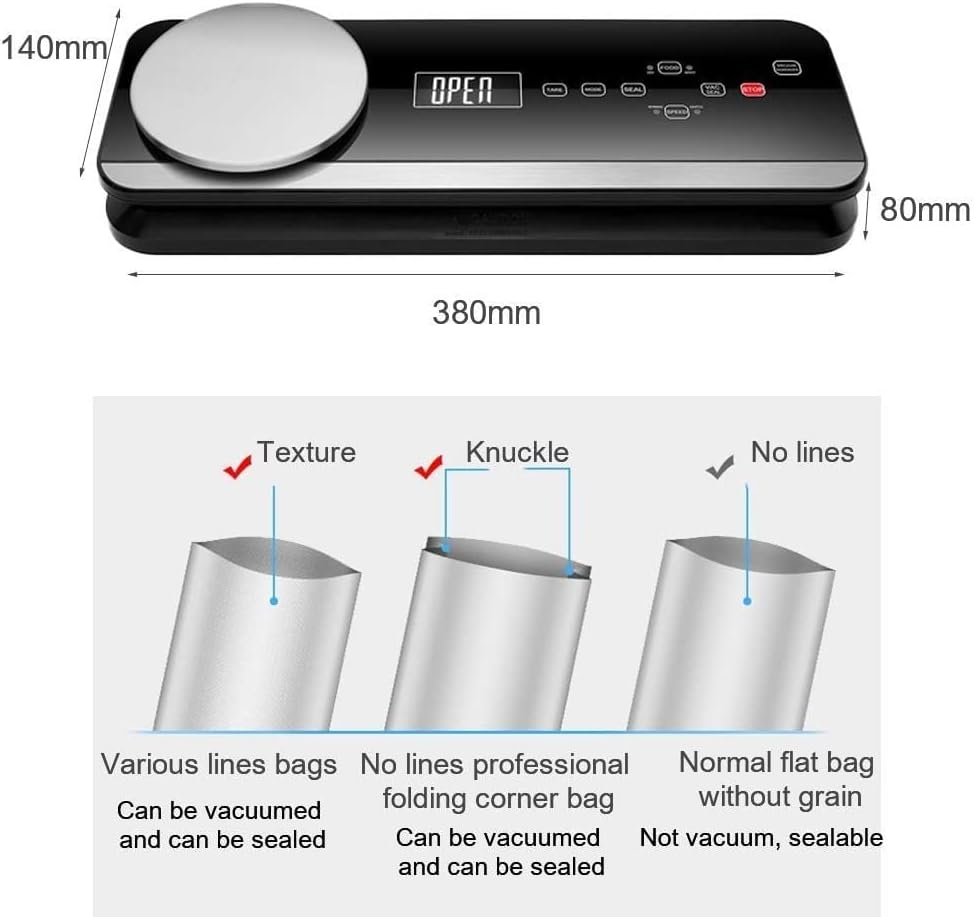 MIXIA Multifunctional Household Vacuum Packing Machine, Portable Vacuum Sealing Machine, Food Vacuum Sealer Automatic Industrial Household Small Kitchen Appliances Home essentials