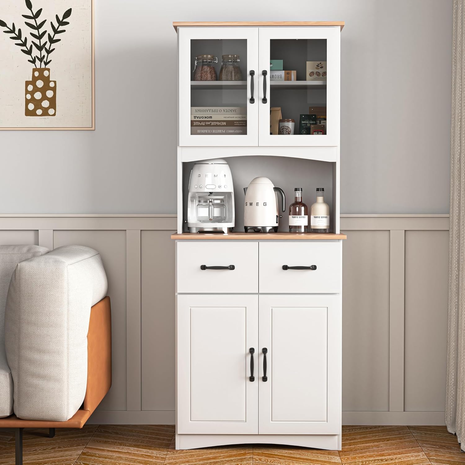 Kitchen Pantry Cabinet, 67