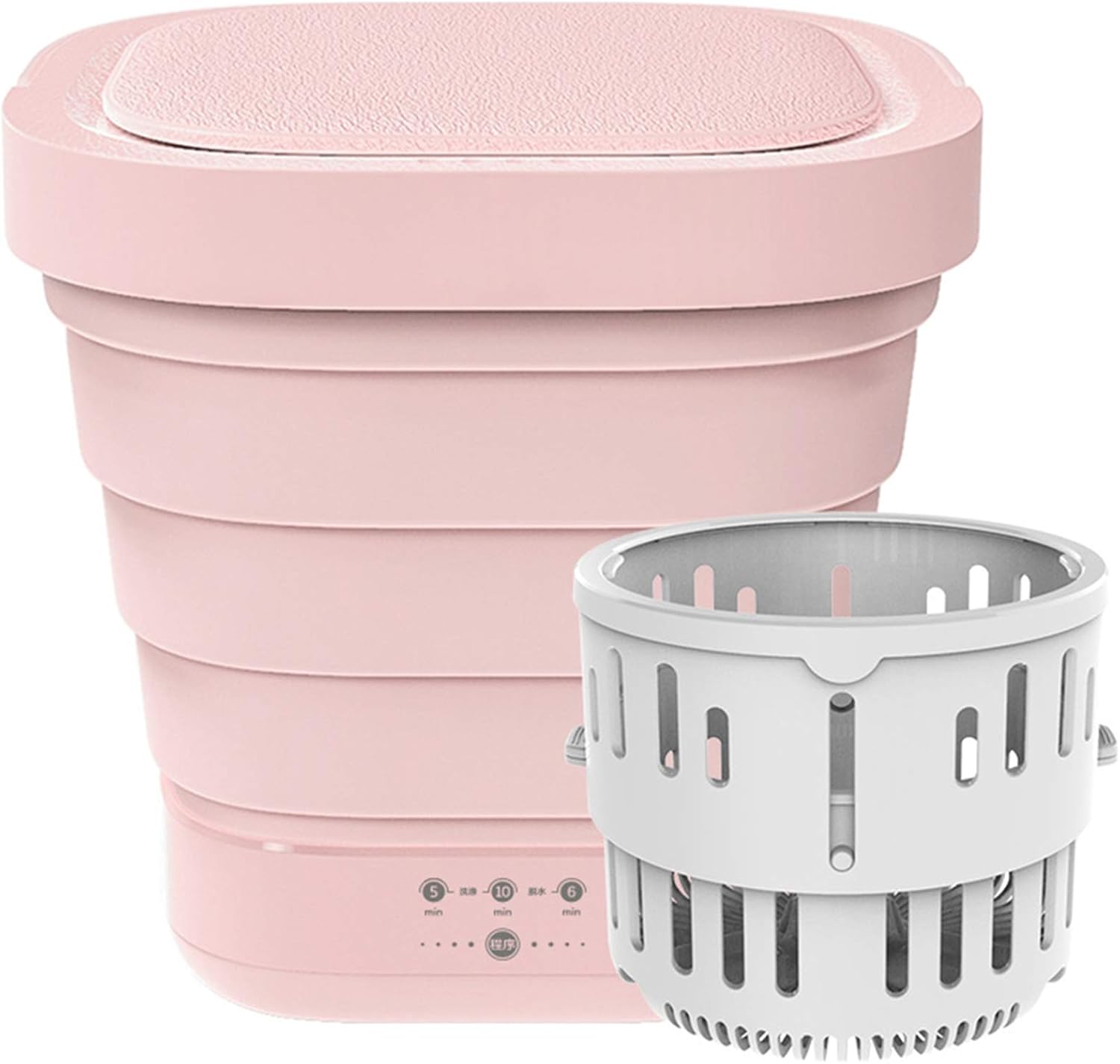 Portable Clothes Washing Machines, Mini Foldable Washer and Dryer, Electric Compact Small Laundry Machines, Energy Saving Home Travel 110V-240V