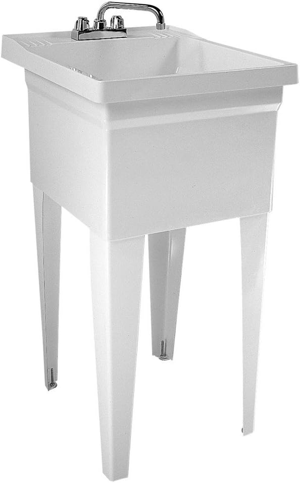 American Standard FL7100 Fiat Showers Molded Stone Appliance Depth Laundry Tub, White