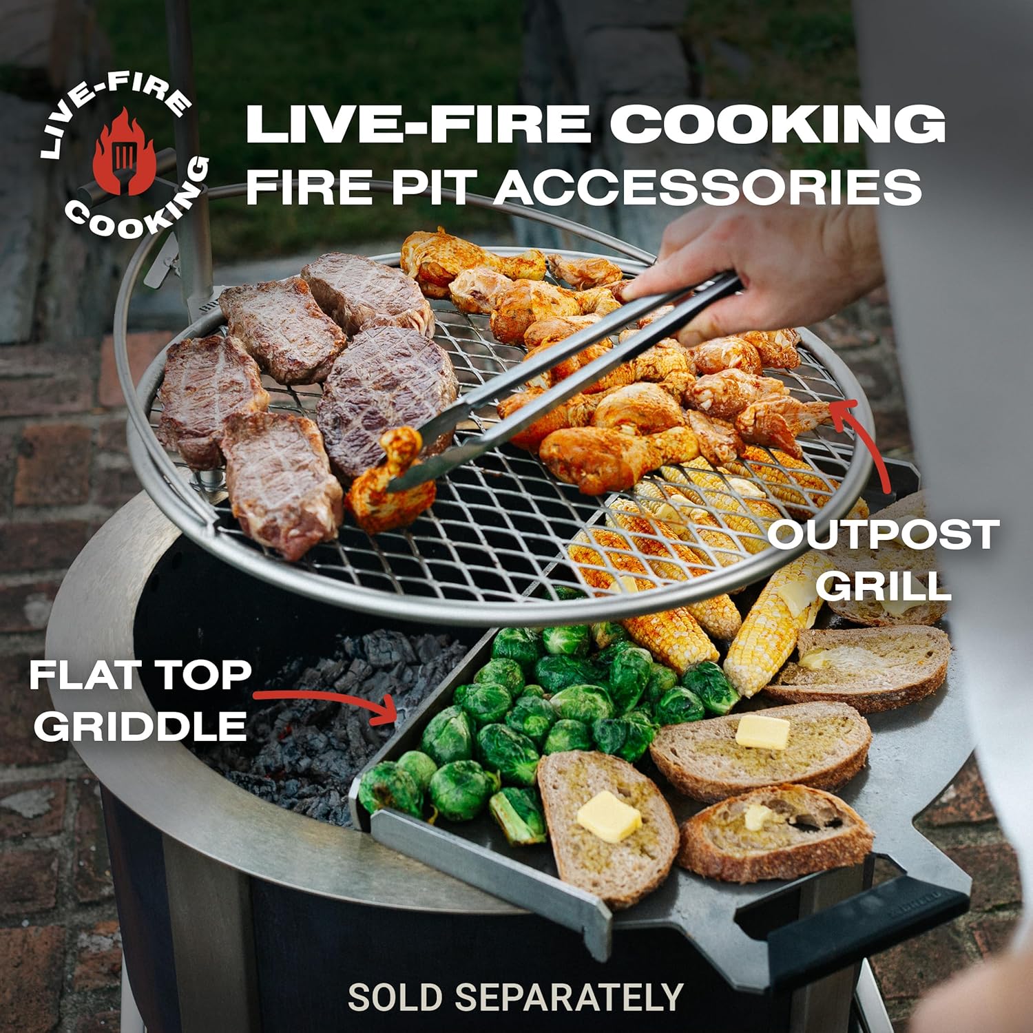 Breeo Smokeless Fire Pit (X Series 24, Corten Steel) | 27.5 inch Smokeless Firepit for Outside | 62 Pounds | Ideal for Families, Gifts for Dad | Compatible with Wide Range of Breeo Accessories