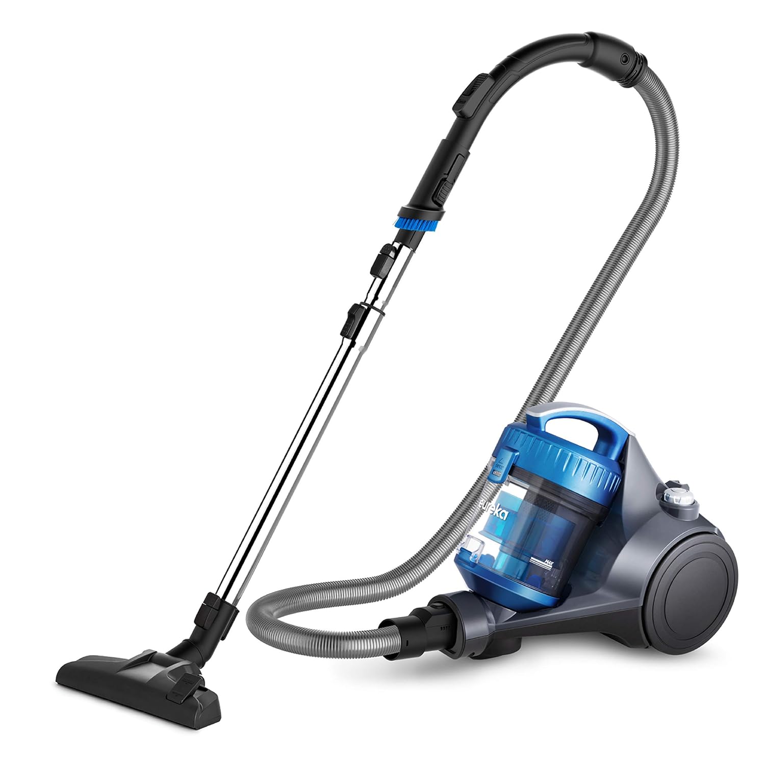 PORTAPOWER Lightweight Canister Vacuum Cleaner with Attachments & Eureka Whirlwind Bagless Canister Vacuum Cleaner, Lightweight Vac for Carpets and Hard Floors, Blue