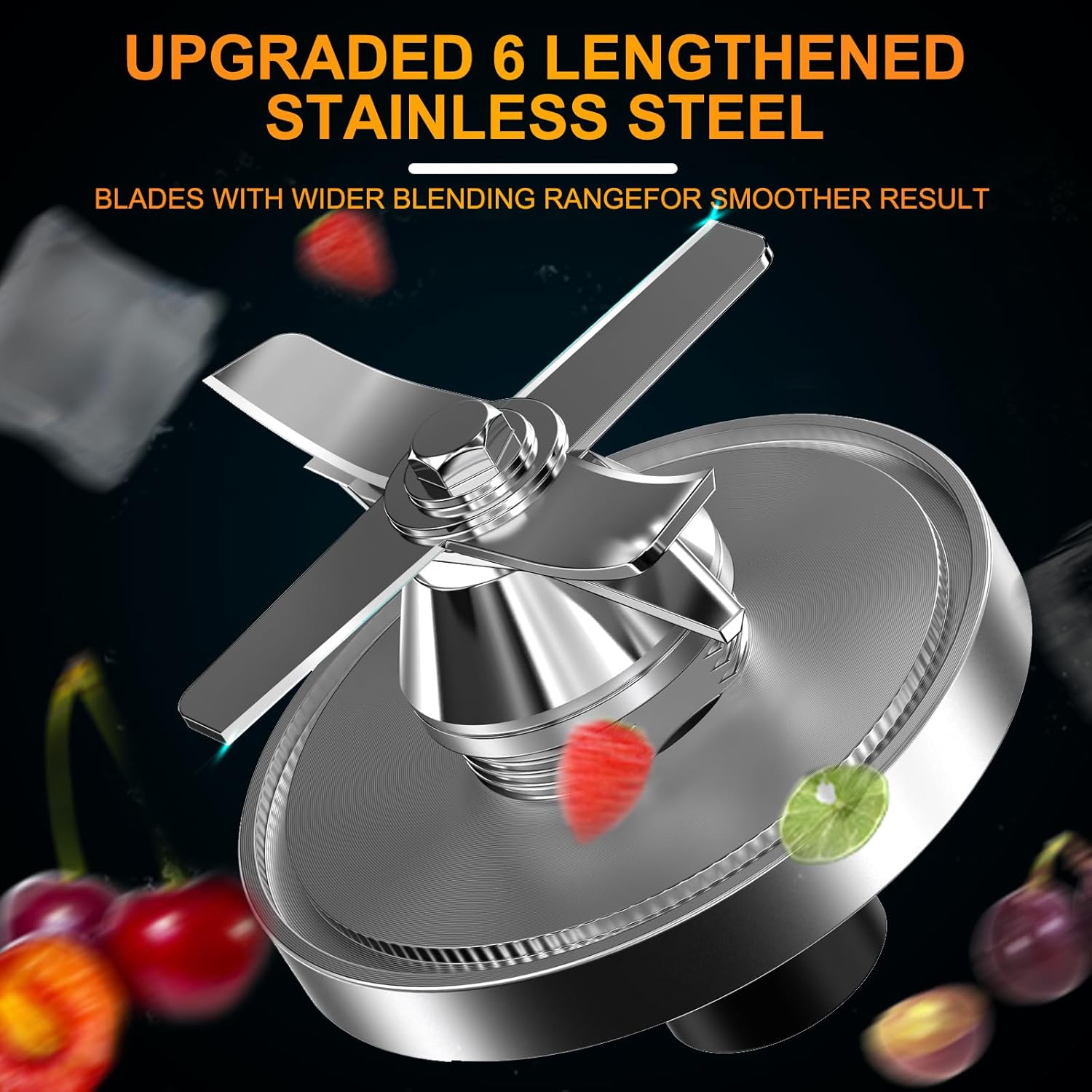 Professional Blenders for Kitchen, 2L Large Capacity Smoothie Blender, 2200W High Power Home and Commercial Countertop Blender, 68oz BPA Free Blender for Shakes and Smoothies with Timer, Crushing Ice