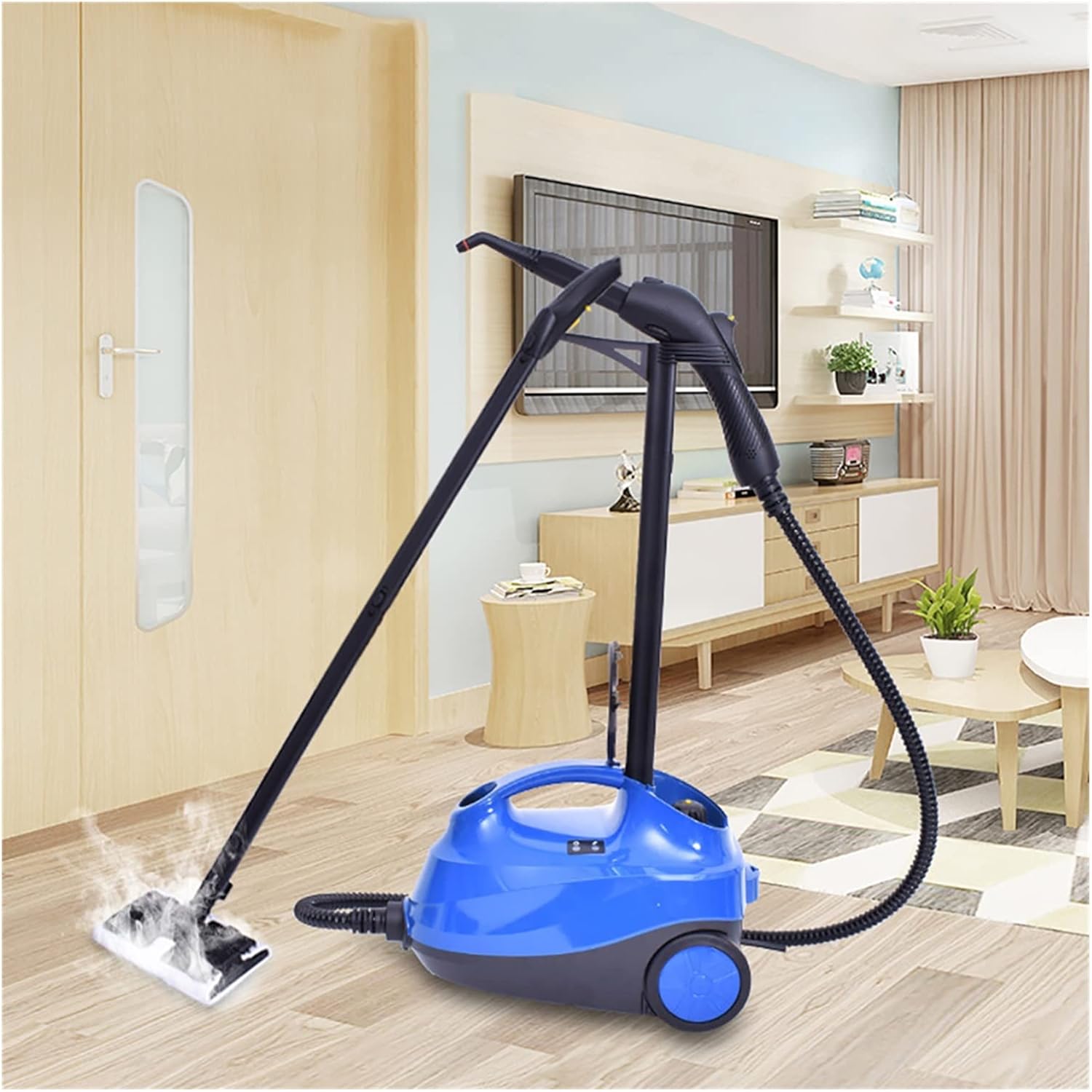Wet Dry Vacuum Cleaner 2200W 2.2L 4Bar Large Capacity High Pressure Steam Cleaner Heavy Duty Carpet Cleaning Machine Floor Steam Mop Air Conditioner Floor Cleaning