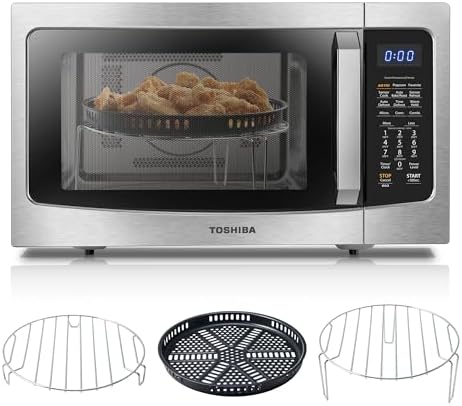 Toshiba Air Fryer Combo 4-in-1 Countertop Microwave Oven, Smart Sensor, Convection, Mute Function, Position Memory 13.6