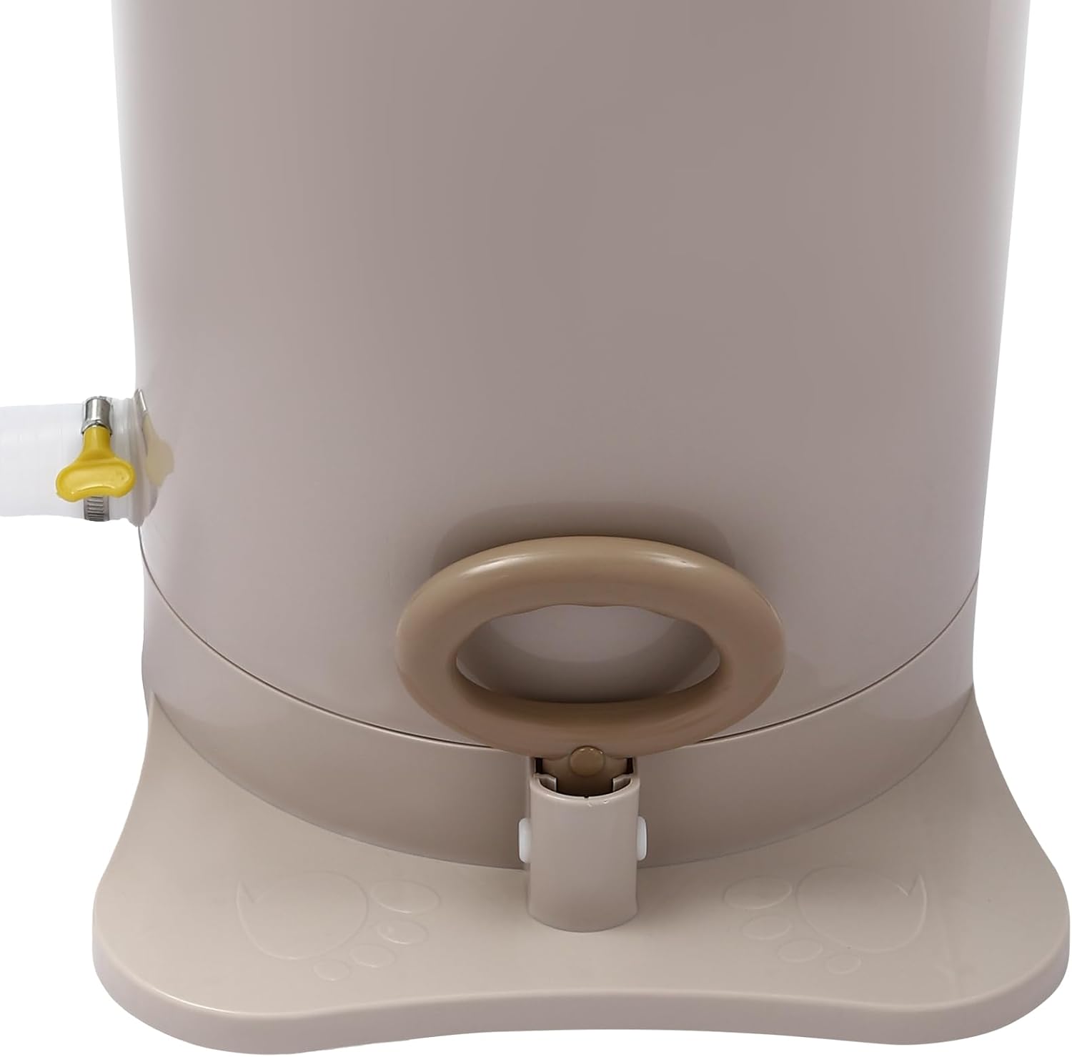 Manual Clothes Dryer Portable Mini Dryer 3.17Gal Foot Powered Washing Machine Portable Single Tub Dryer Machine Non electric Laundry Dryer for Camping, Apartment, Student Residence (Apricot Color)