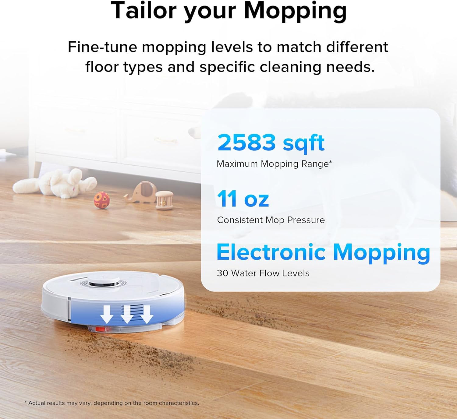 roborock Q7 Max+ Robot Vacuum and Mop with Auto-Empty Dock Pure, Hands-Free Cleaning for up to 7 Weeks, APP-Controlled Mopping, 4200Pa Suction, No-Mop&No-Go Zones, 180mins Runtime(Renewed)