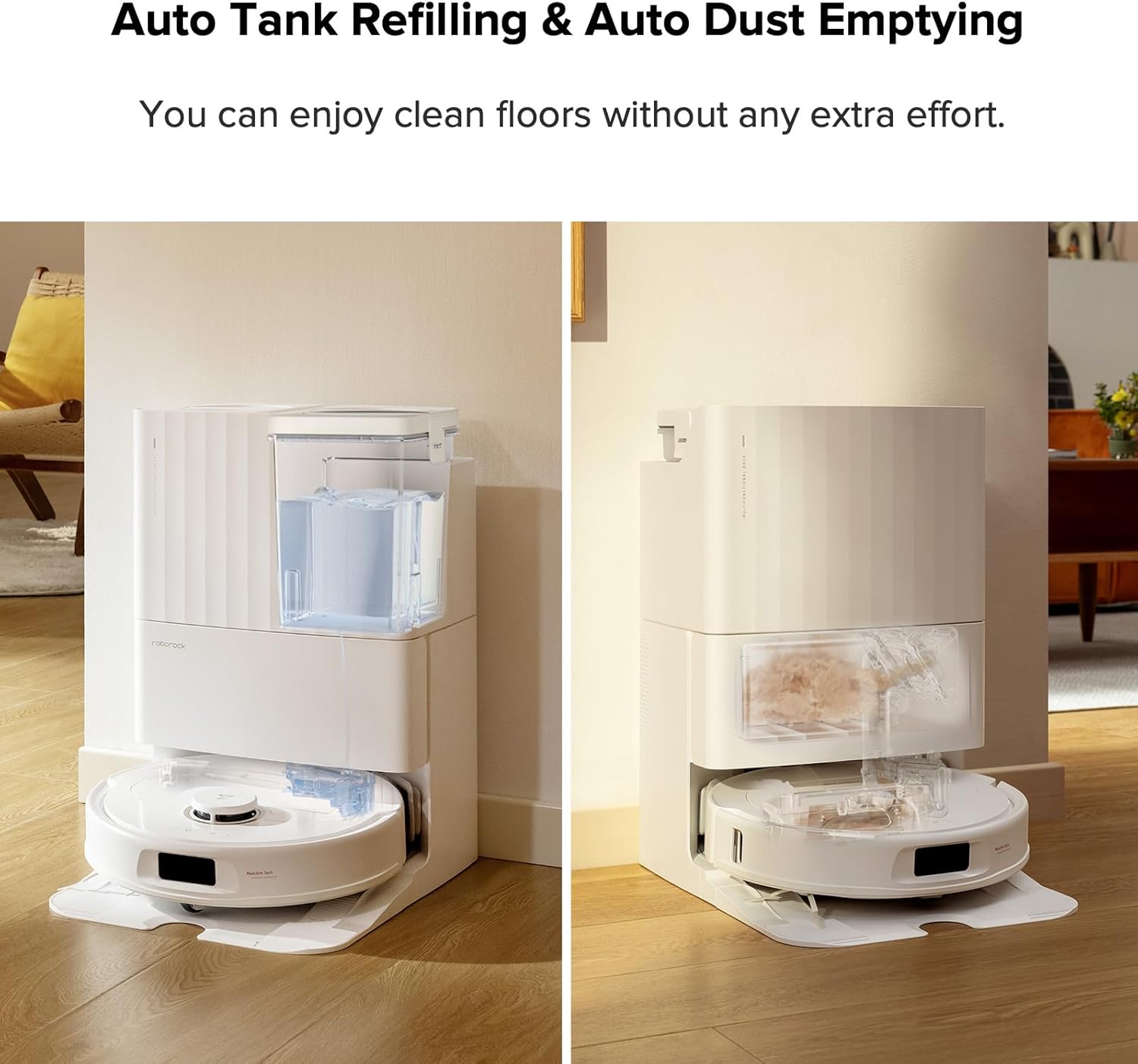 roborock Qrevo Pro Robot Vacuum and Mop with FlexiArm Design Edge Mopping, Dynamic Hot Water Mop Washing and Auto Mop Drying, Intelligent Dirt Detection (Renewed)