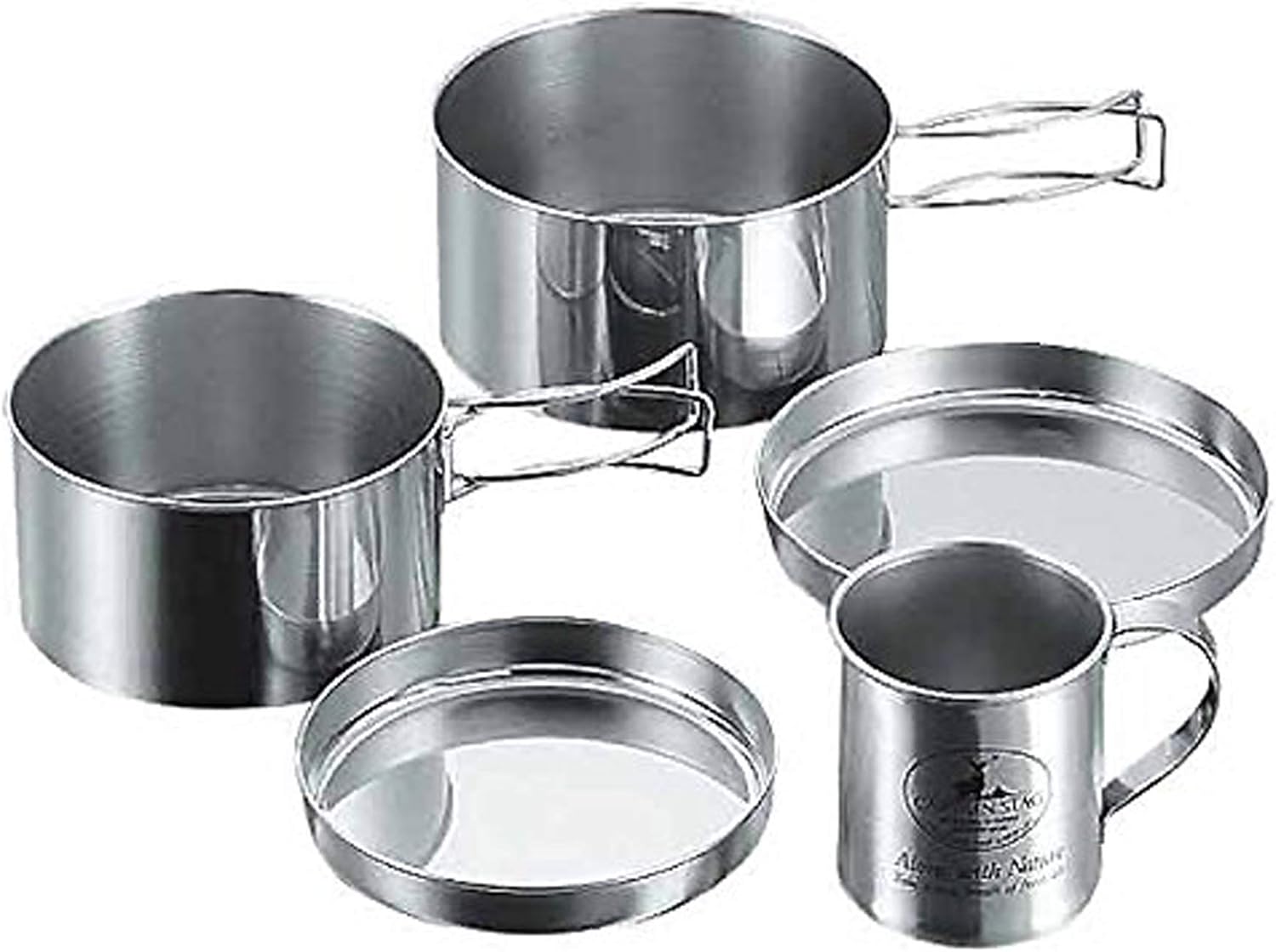 Captain Stag M-8578 Camping Stainless Steel Tableware Mug Set