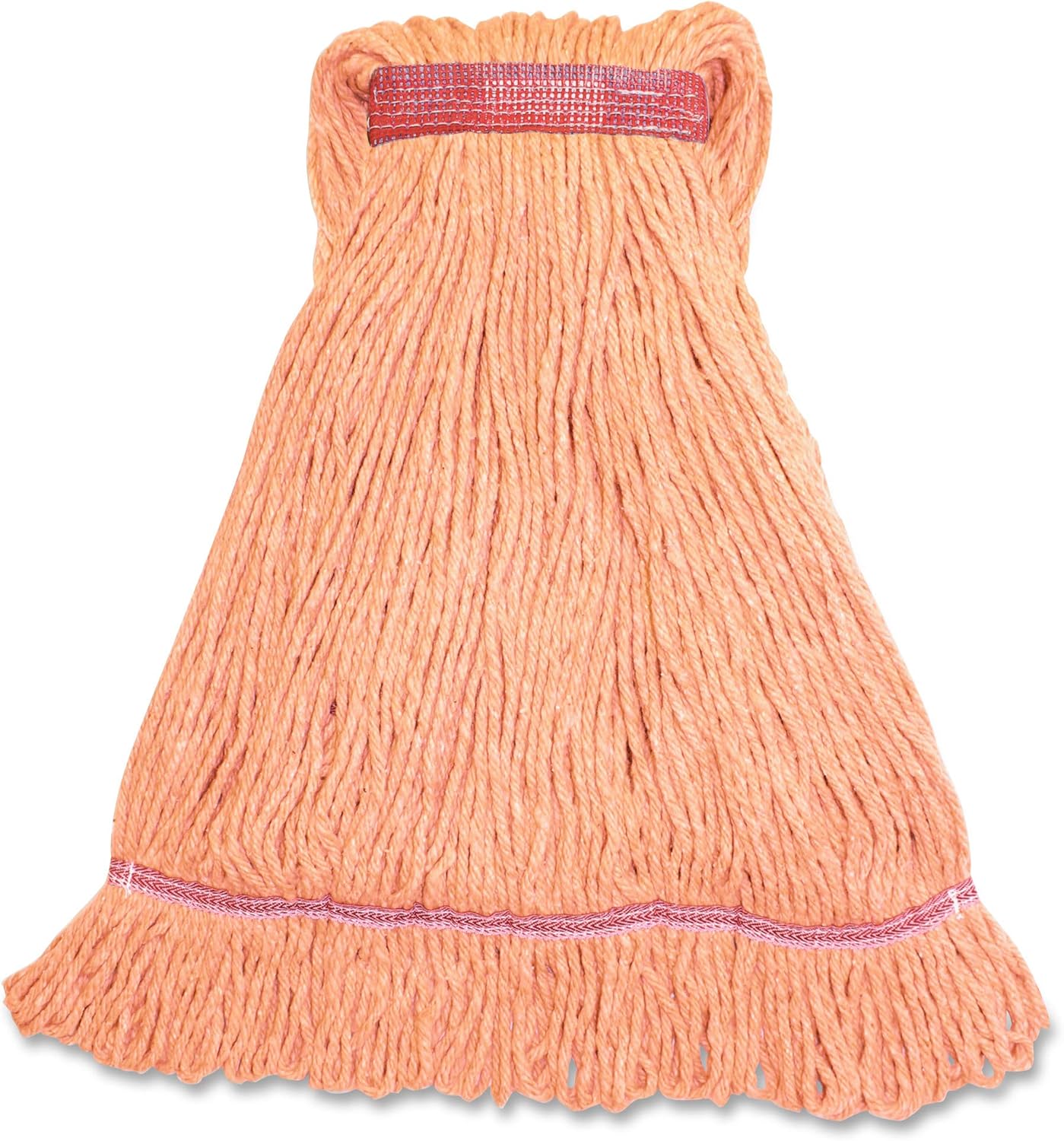 Genuine Joe LOR1BEA Narrow Band Blend Lg Loop Wet Mop, 12oz, Orange