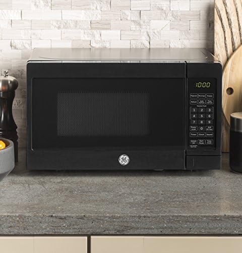 GE Countertop Microwave Oven | 0.7 Cubic Feet Capacity, 700 Watts | Kitchen Essentials for the Countertop or Dorm Room | Black